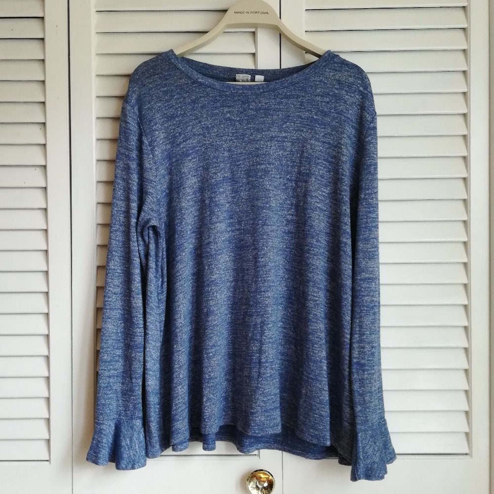 GAP LARGE TALL Softspun Long Sleeve Bell Cuff Tee